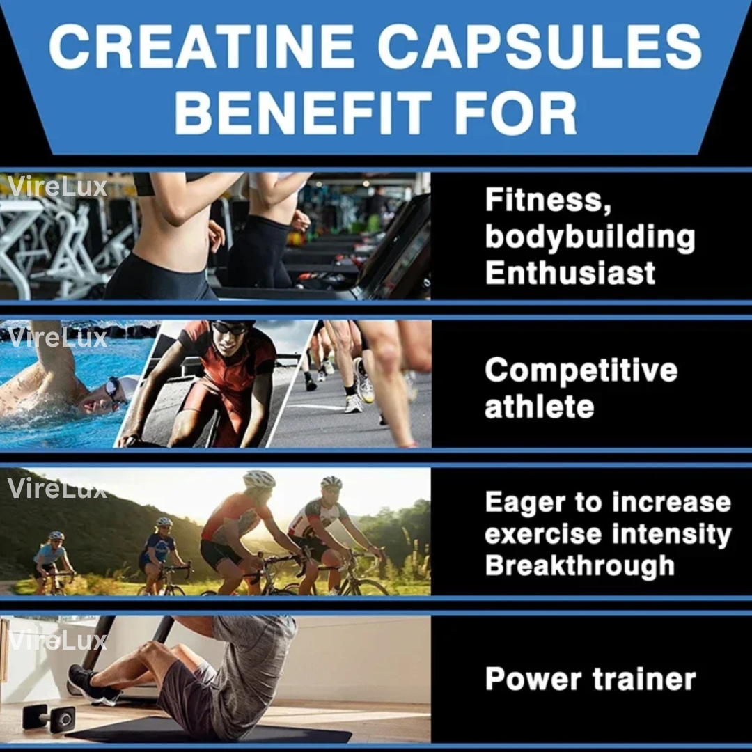 VireLux Creatine Monohydrate 120 Capsules