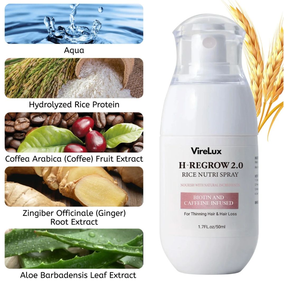 VireLux Hair Spray Rice Water